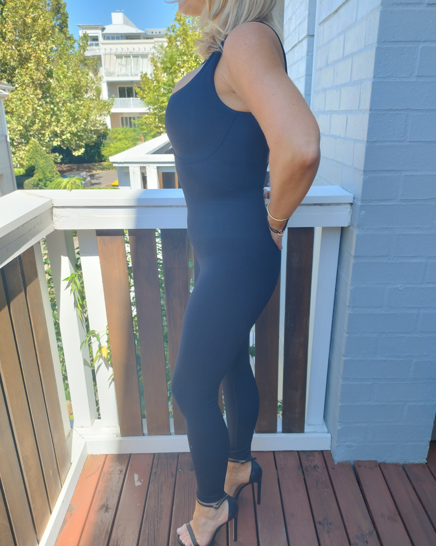 Core Trainer Sculpting Jumpsuit Black