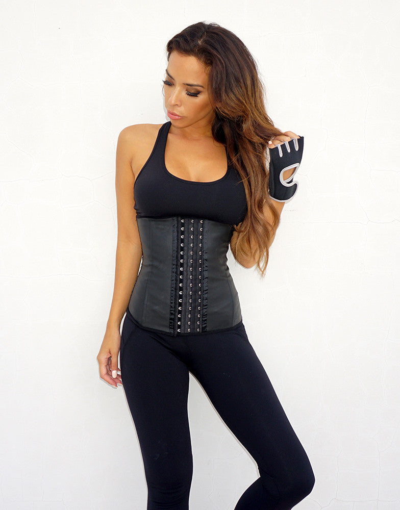 Core Trainer Deluxe Steel Boned Aggressive Black