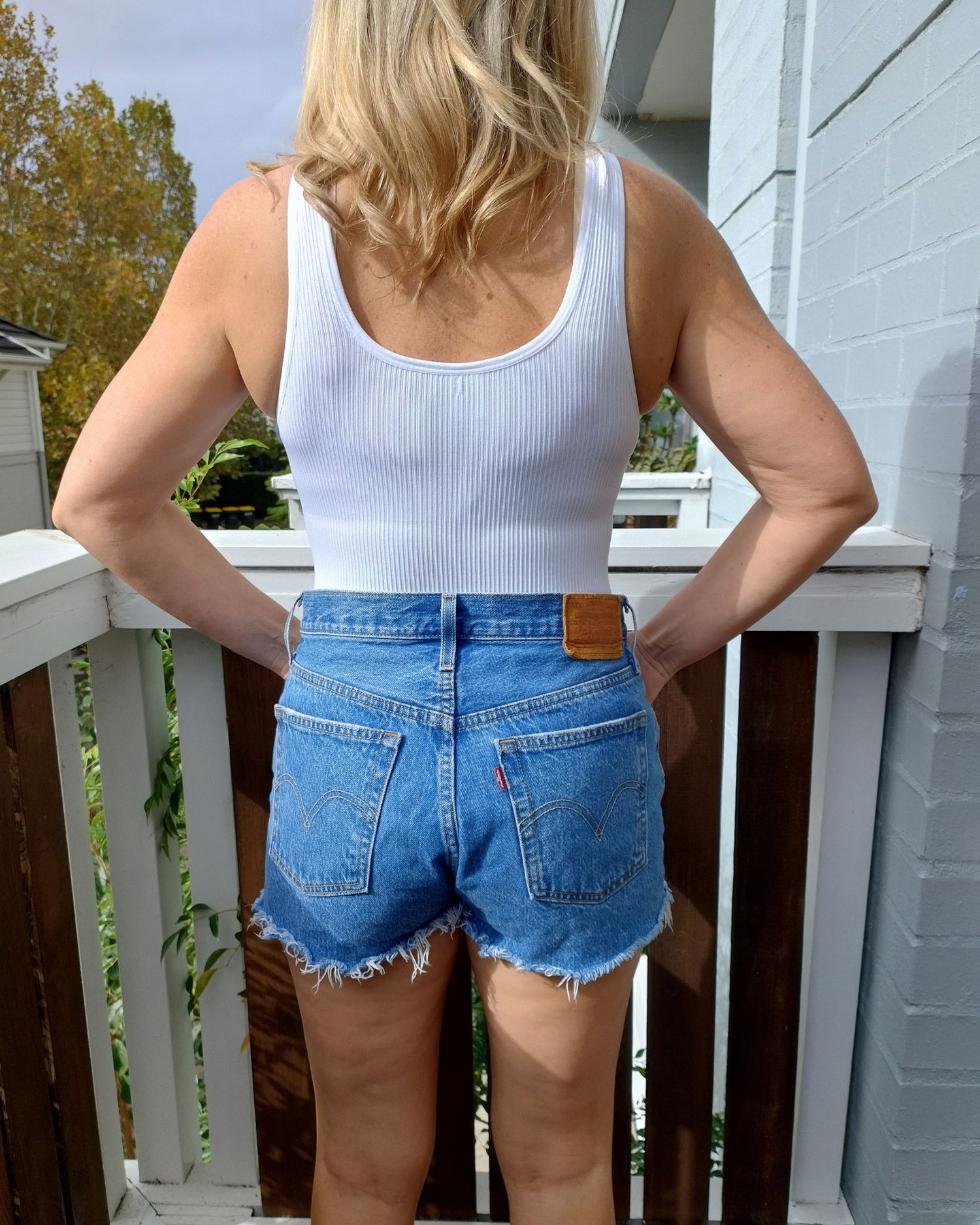 Core Trainer Emma Shapewear Ribbed Tank Top White