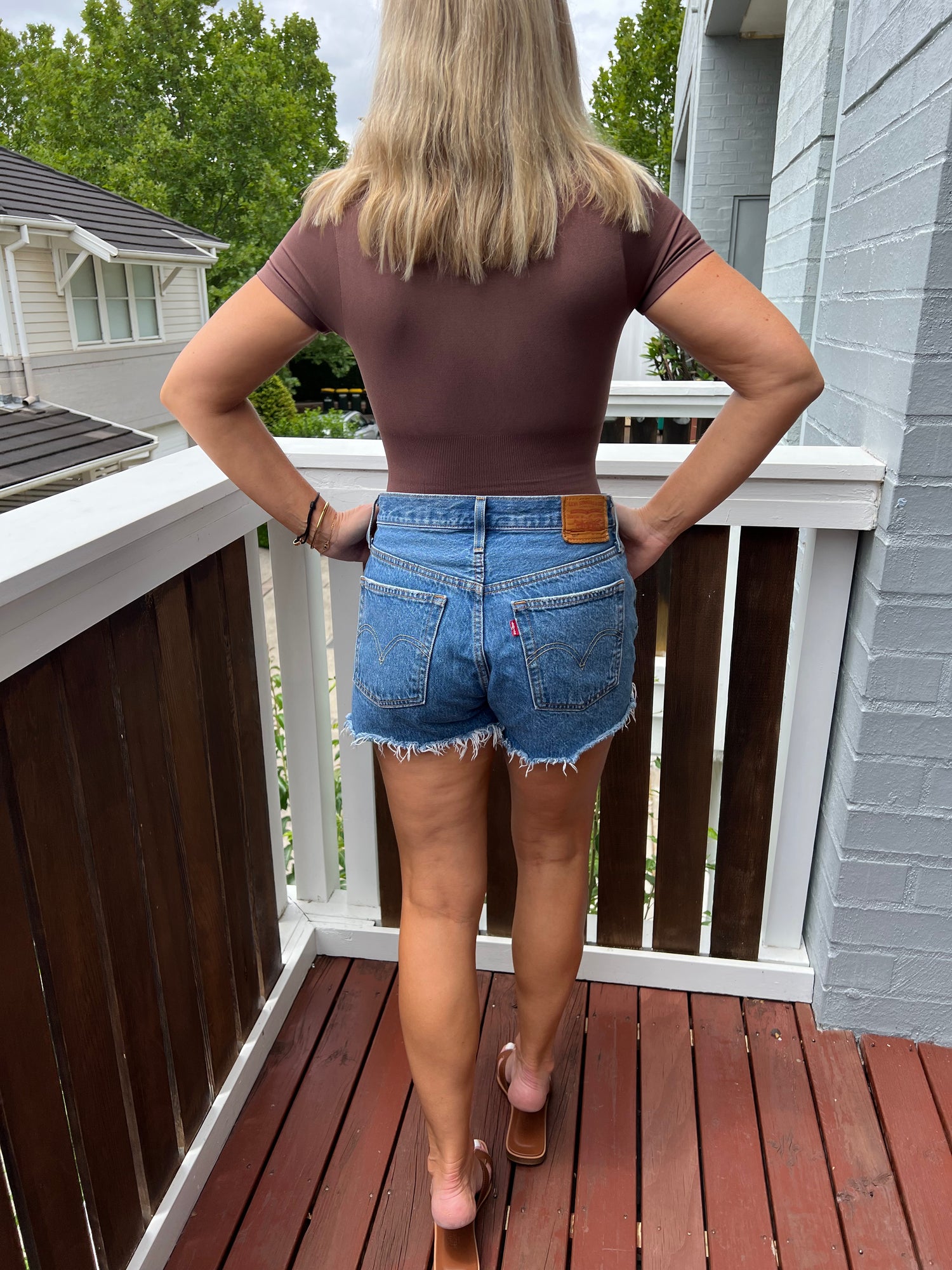 Core Trainer Sculpt T-Shirt Bodysuit Brown