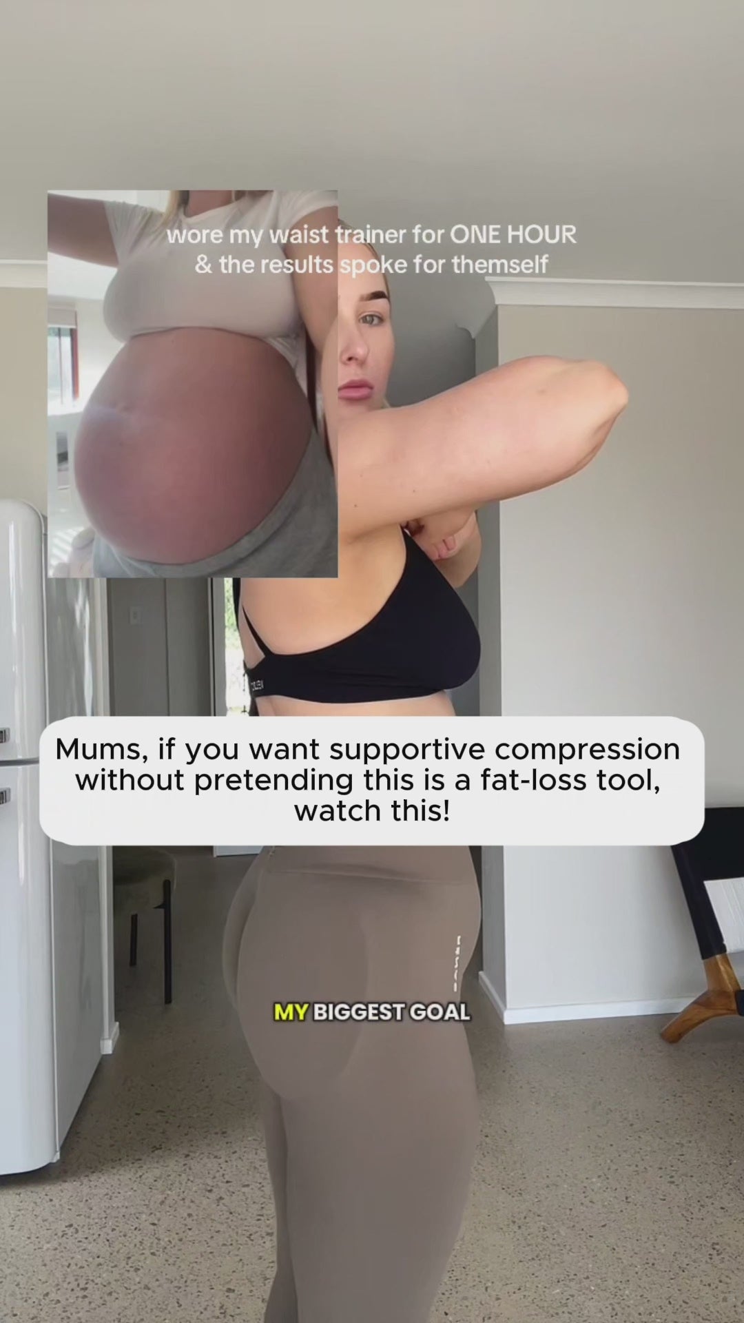 Core Trainer Post Pregnancy Waist and Hip Band 2 Pack Black