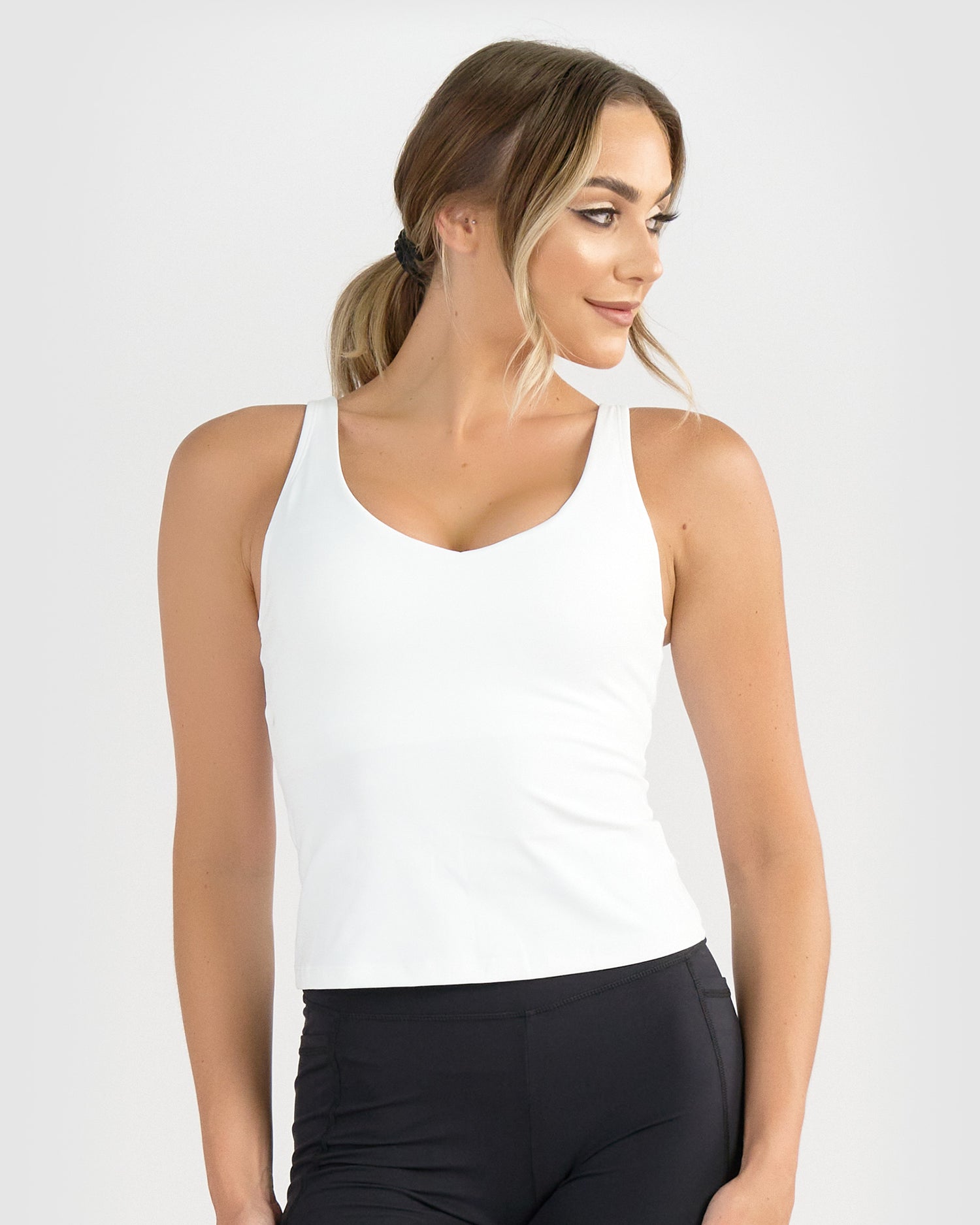 Core Trainer Dani Longline Tank White