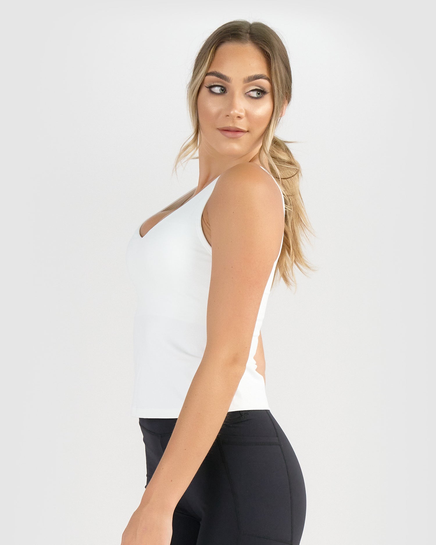 Core Trainer Dani Longline Tank White