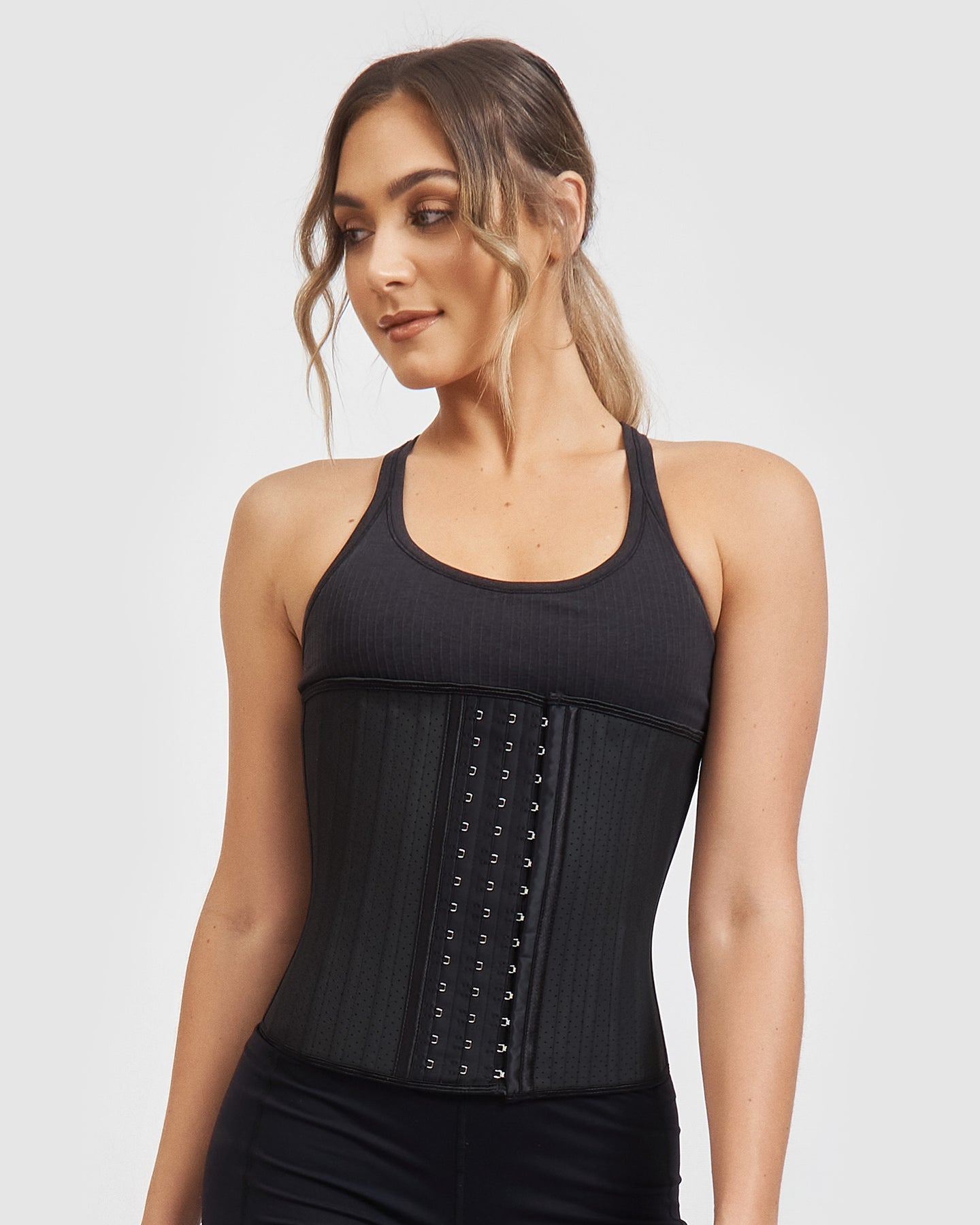 Core Trainer Breathable Supreme 25 Flexi Steel Boned Black Core