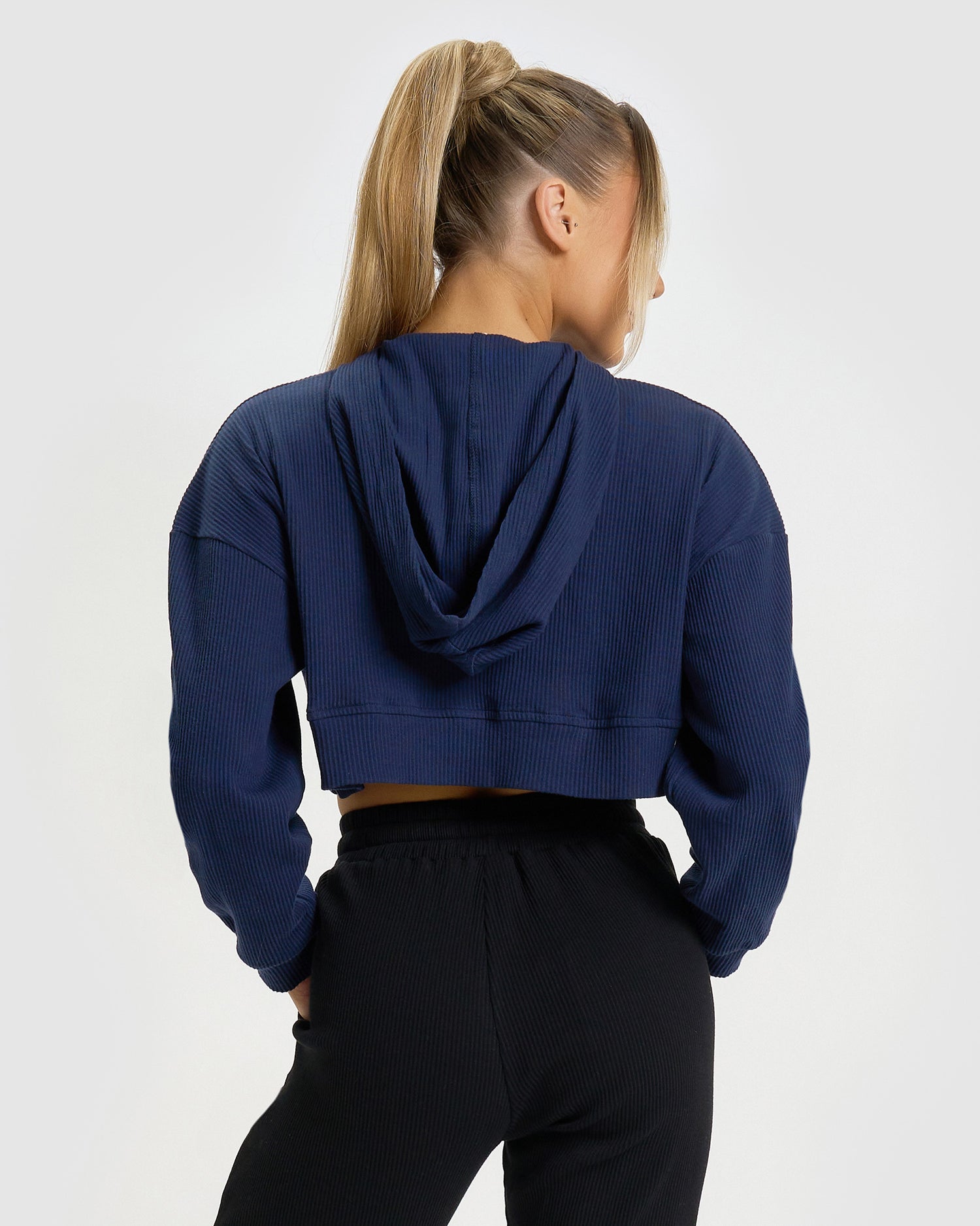 Core Trainer Evie Cropped Hoodie Navy